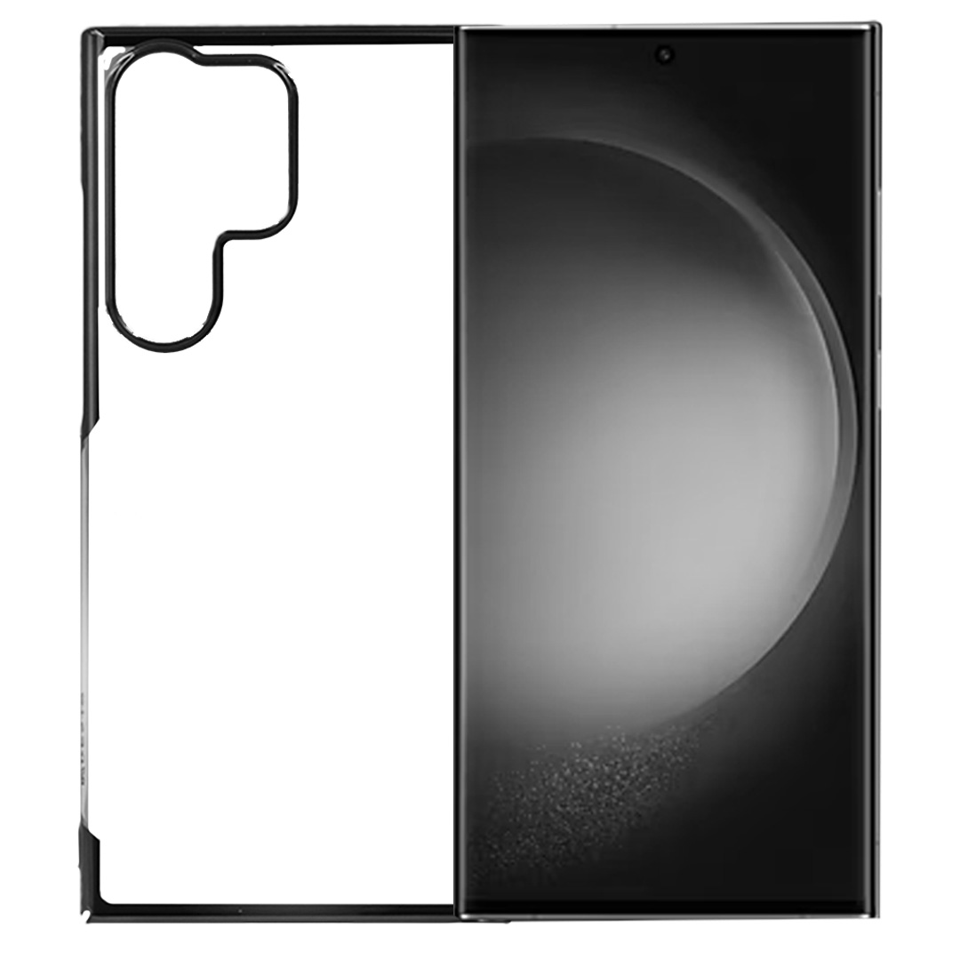 Samsung S24 Ultra Cover - Noble Black Transparent Case (Screen And Camera Protection)
